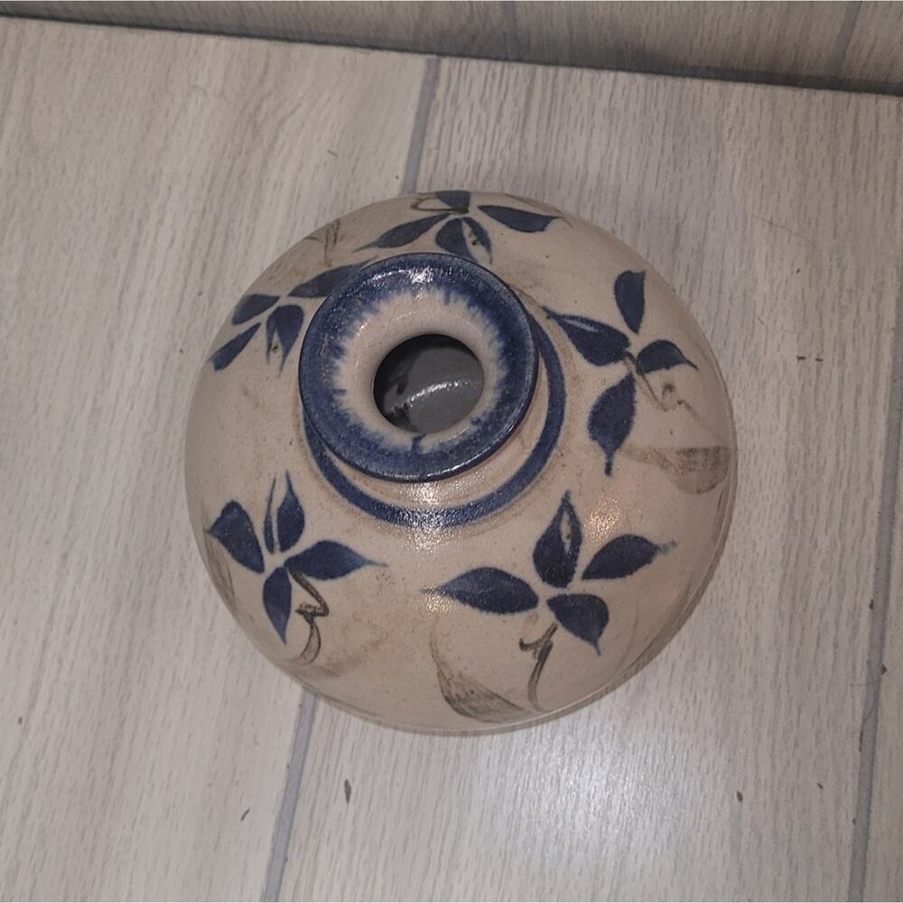 Vintage Handmade Floral Art Pottery Stoneware Flower Vase Heritage Boho - Picture 2 of 5
